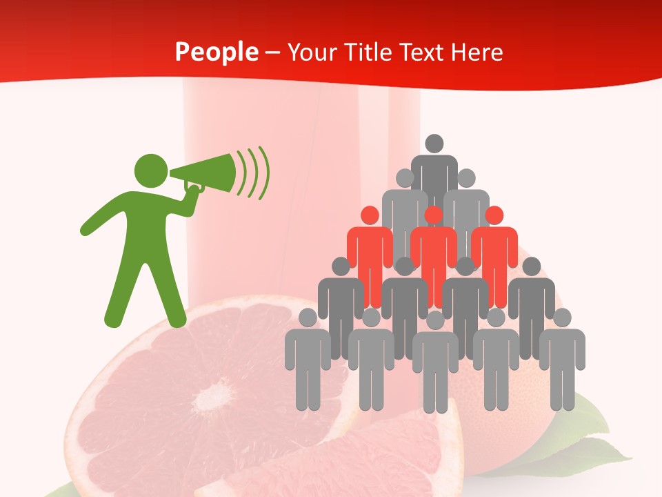 Refreshment Straw Fresh PowerPoint Template