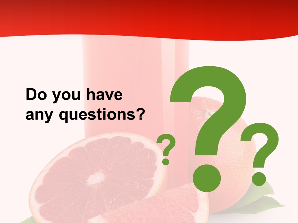 Refreshment Straw Fresh PowerPoint Template