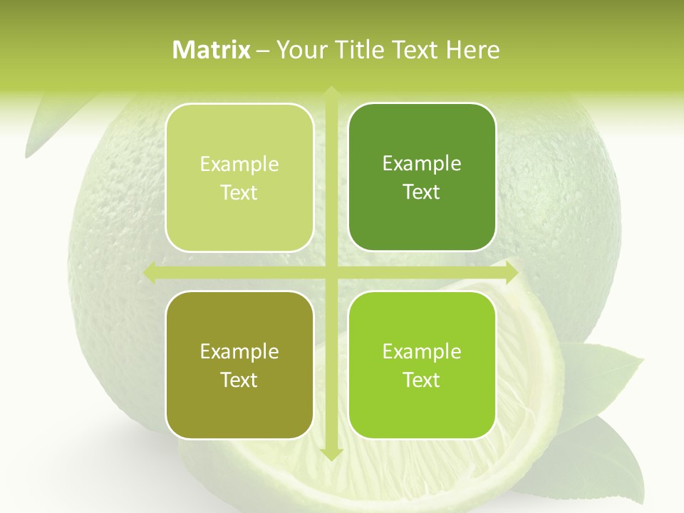 Isolated Slice Refreshing PowerPoint Template