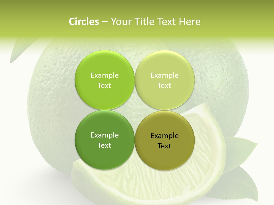 Isolated Slice Refreshing PowerPoint Template