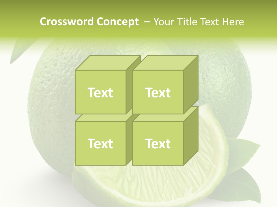 Isolated Slice Refreshing PowerPoint Template
