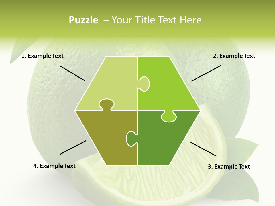 Isolated Slice Refreshing PowerPoint Template