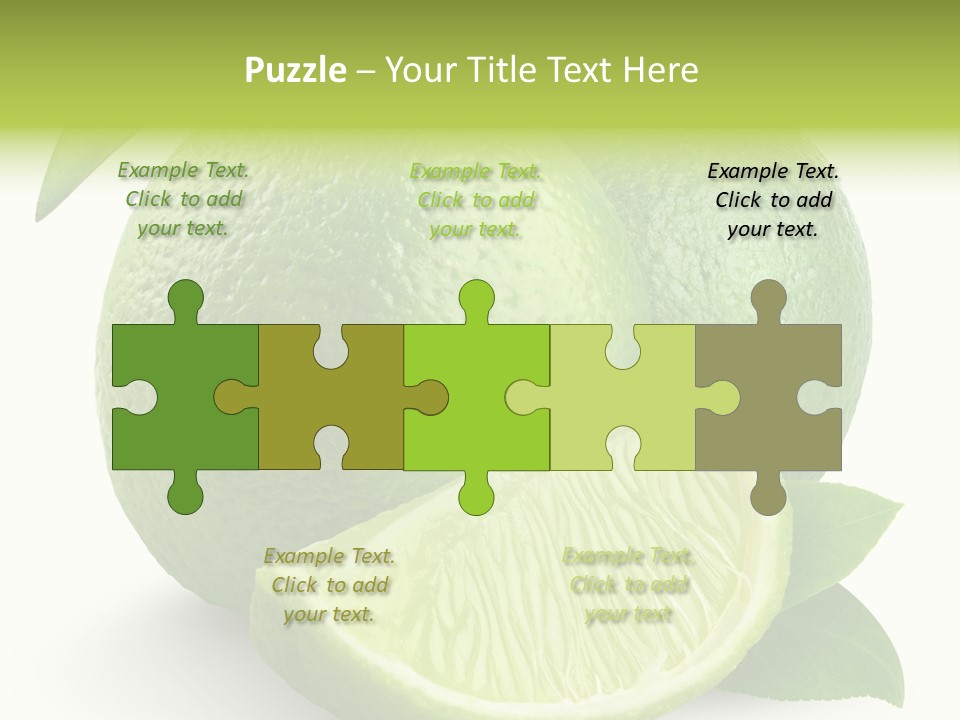 Isolated Slice Refreshing PowerPoint Template