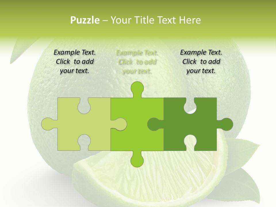 Isolated Slice Refreshing PowerPoint Template