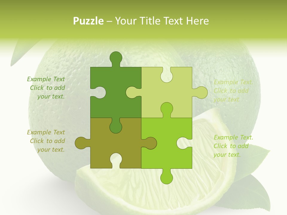 Isolated Slice Refreshing PowerPoint Template