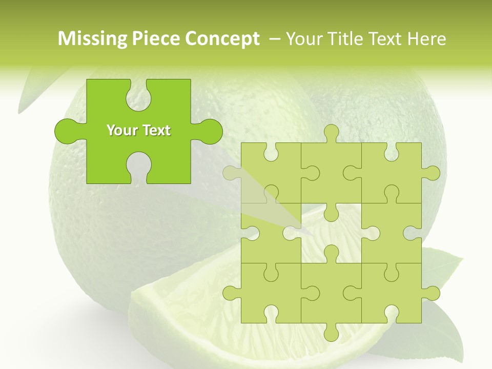Isolated Slice Refreshing PowerPoint Template