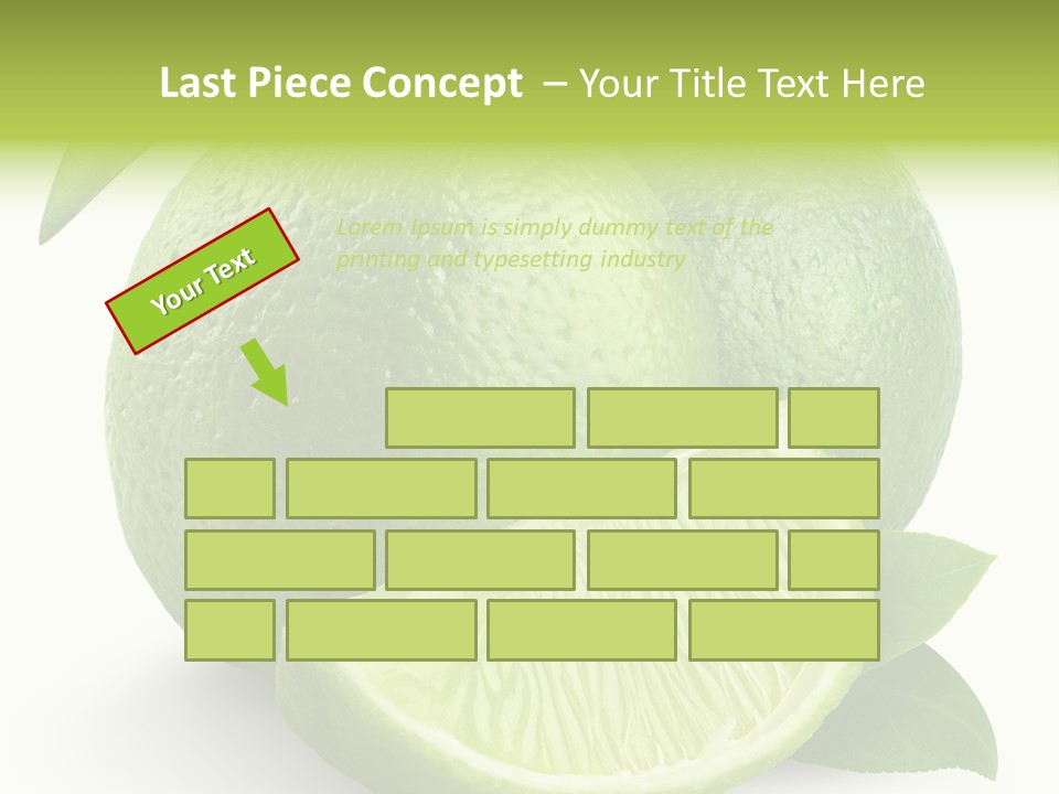 Isolated Slice Refreshing PowerPoint Template
