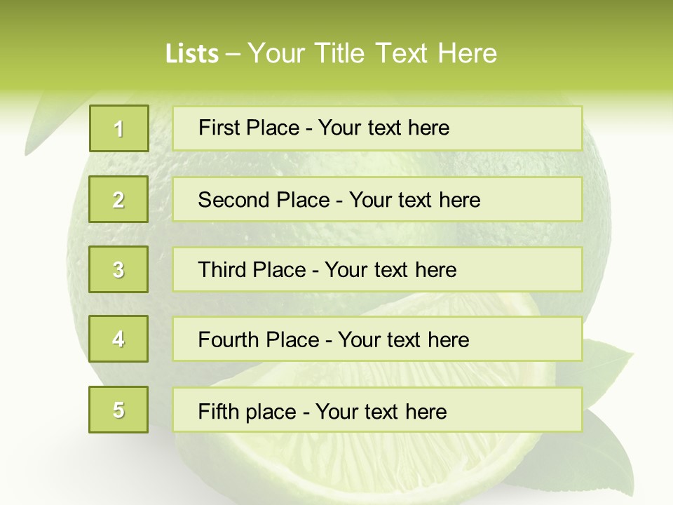 Isolated Slice Refreshing PowerPoint Template