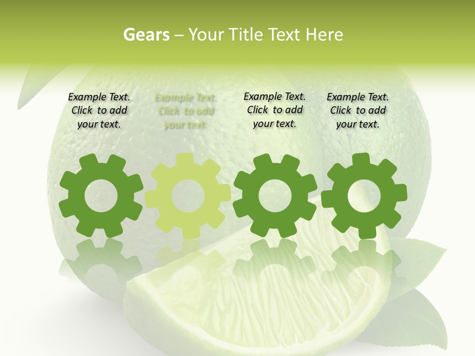 Isolated Slice Refreshing PowerPoint Template