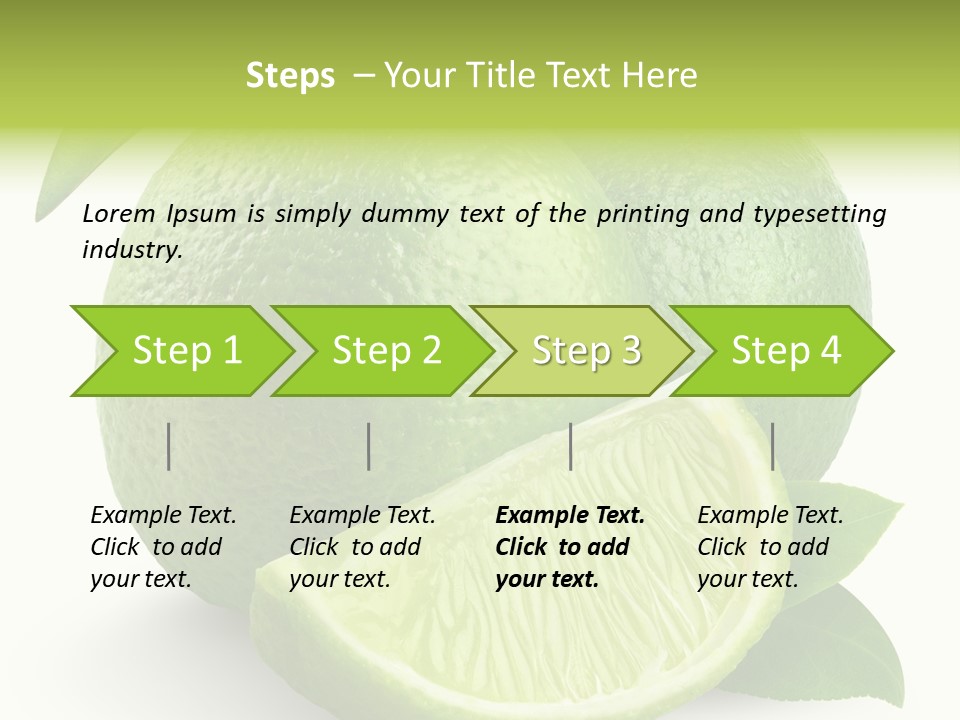 Isolated Slice Refreshing PowerPoint Template