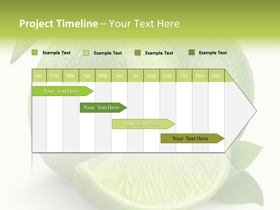 Isolated Slice Refreshing PowerPoint Template