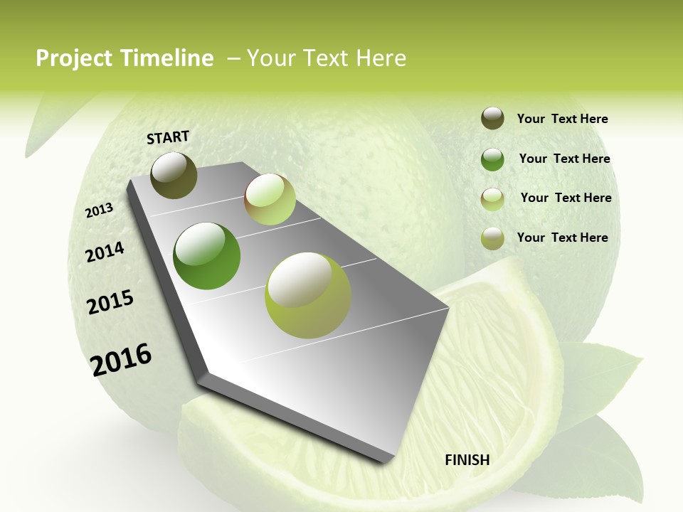 Isolated Slice Refreshing PowerPoint Template
