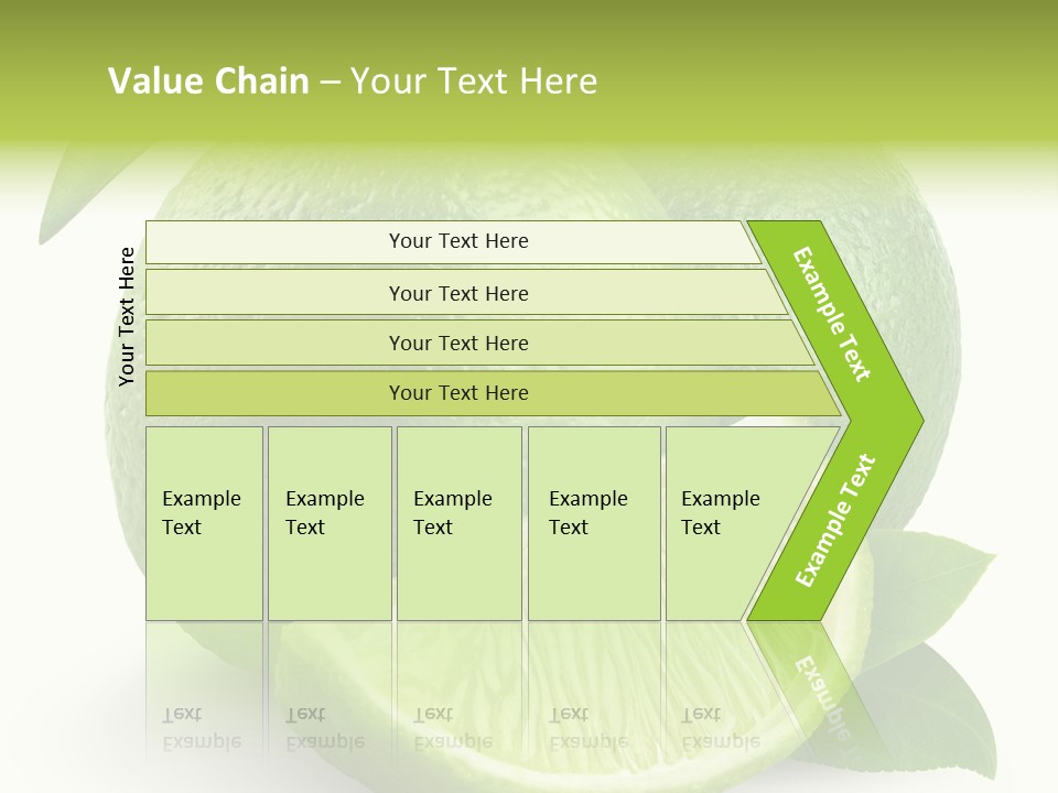Isolated Slice Refreshing PowerPoint Template