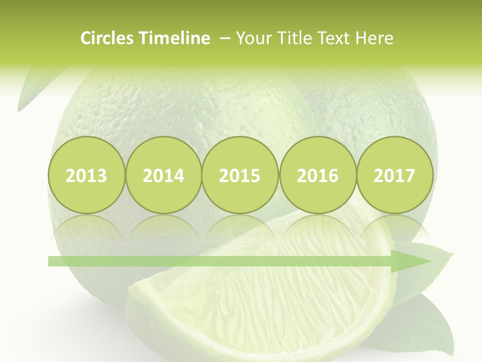 Isolated Slice Refreshing PowerPoint Template
