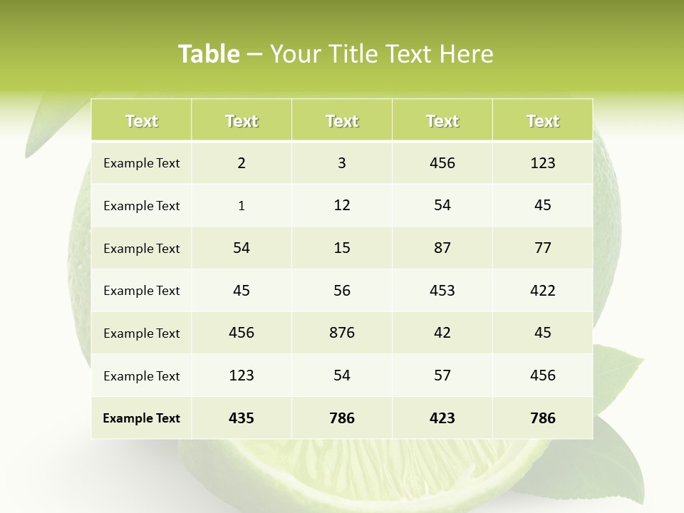 Isolated Slice Refreshing PowerPoint Template