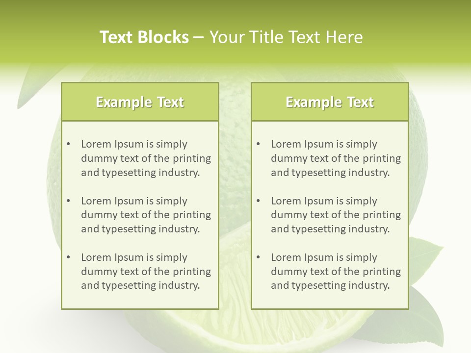 Isolated Slice Refreshing PowerPoint Template