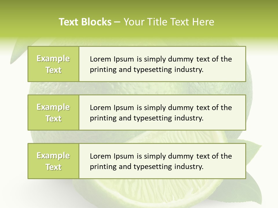Isolated Slice Refreshing PowerPoint Template
