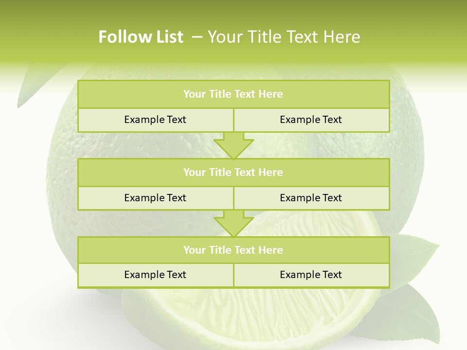Isolated Slice Refreshing PowerPoint Template