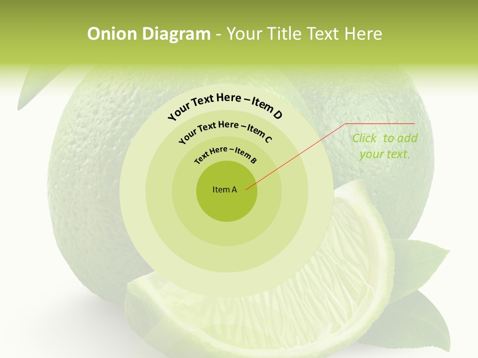 Isolated Slice Refreshing PowerPoint Template