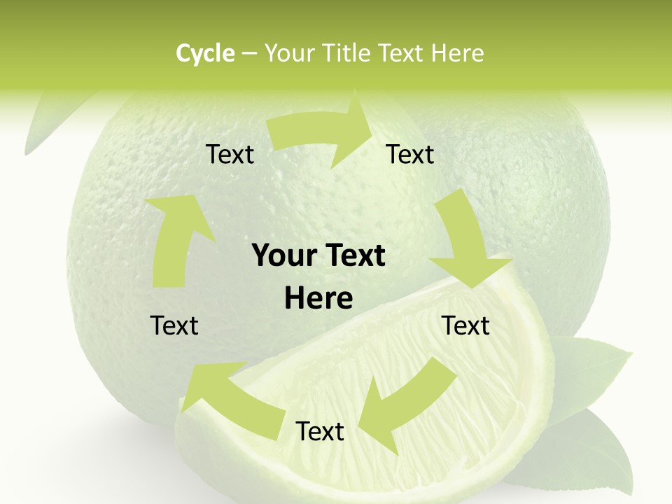 Isolated Slice Refreshing PowerPoint Template