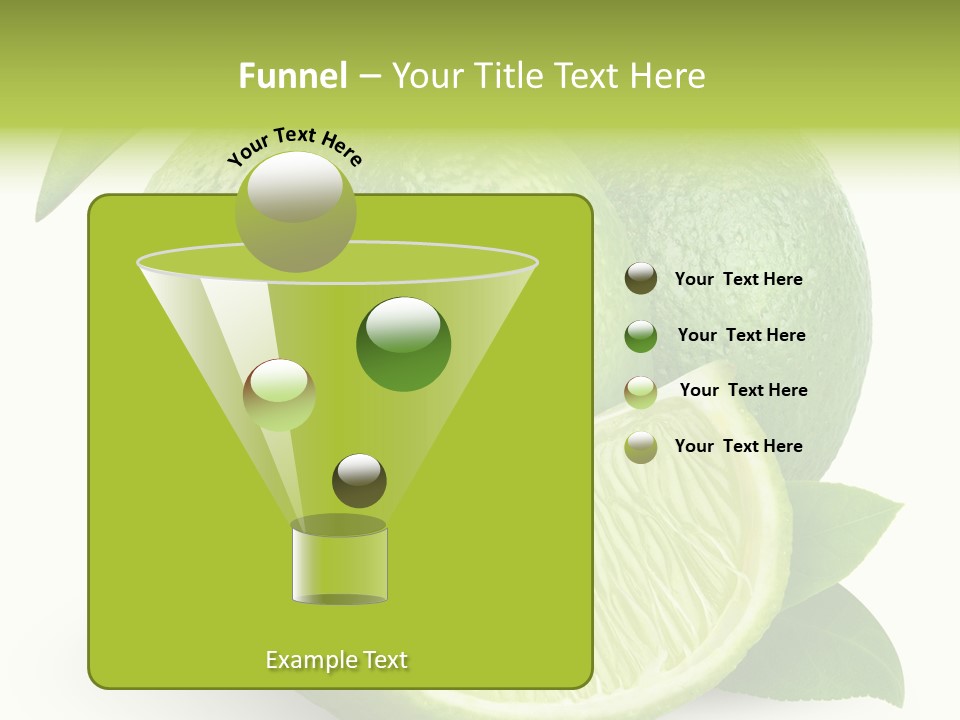 Isolated Slice Refreshing PowerPoint Template