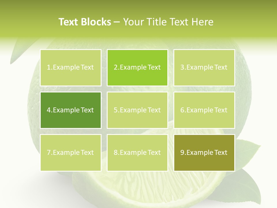 Isolated Slice Refreshing PowerPoint Template