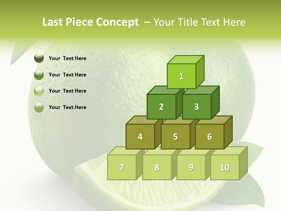 Isolated Slice Refreshing PowerPoint Template