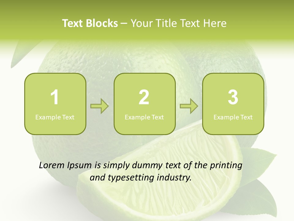 Isolated Slice Refreshing PowerPoint Template