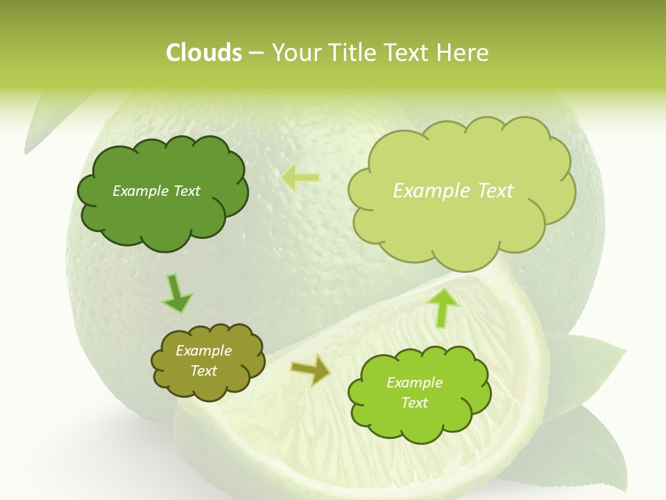 Isolated Slice Refreshing PowerPoint Template