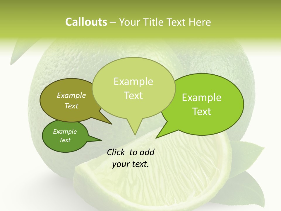Isolated Slice Refreshing PowerPoint Template
