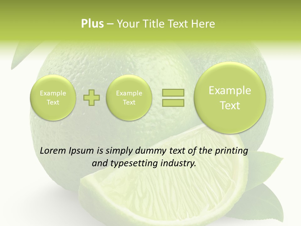 Isolated Slice Refreshing PowerPoint Template