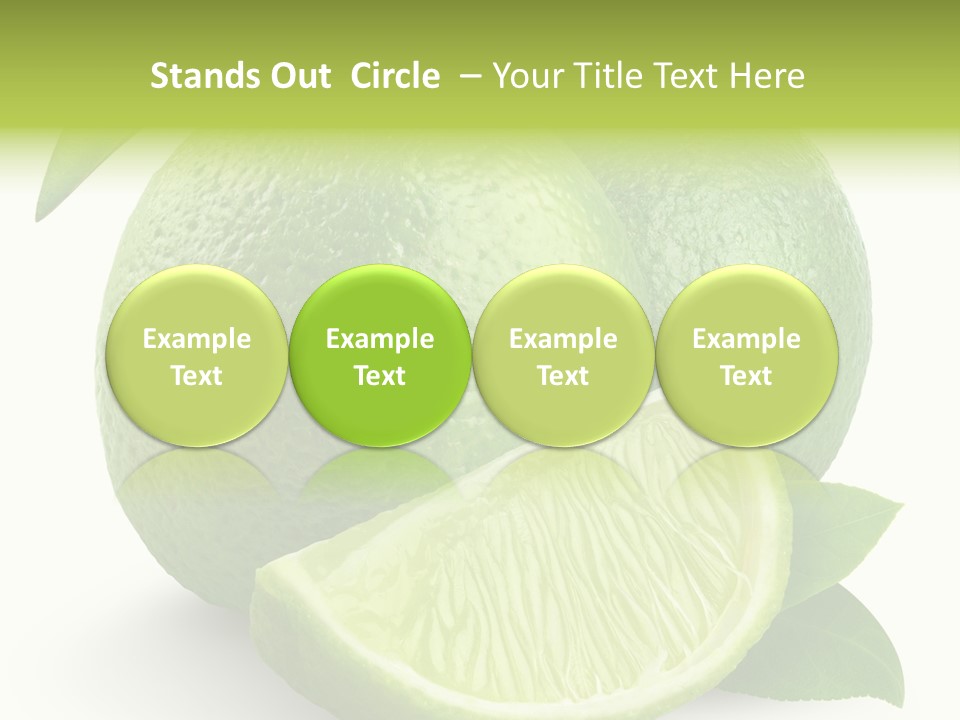 Isolated Slice Refreshing PowerPoint Template