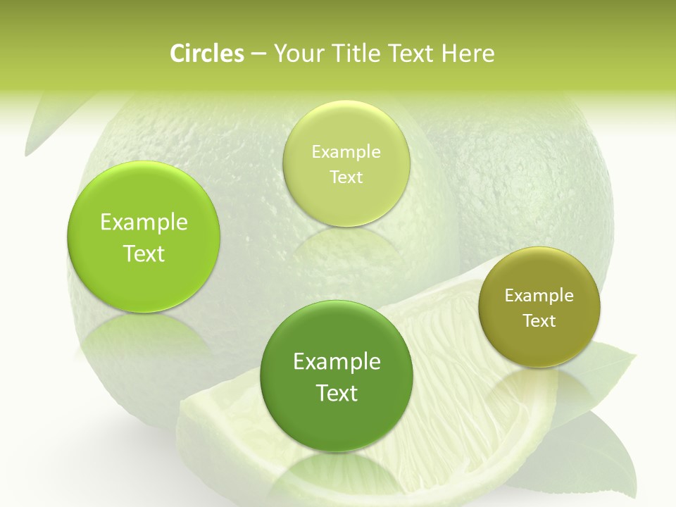 Isolated Slice Refreshing PowerPoint Template