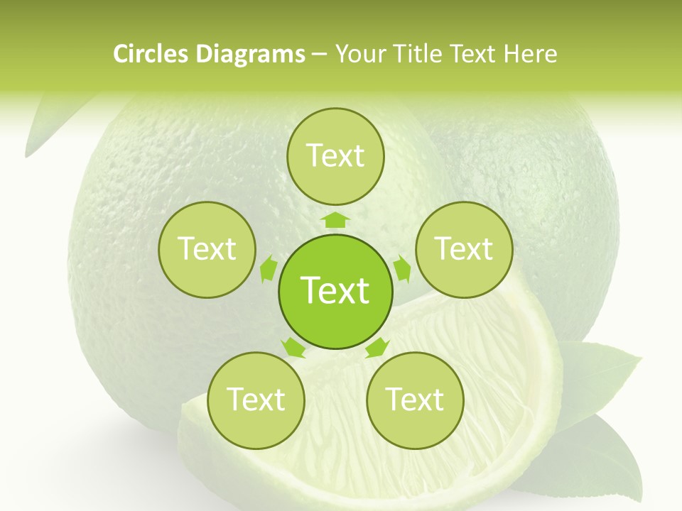 Isolated Slice Refreshing PowerPoint Template