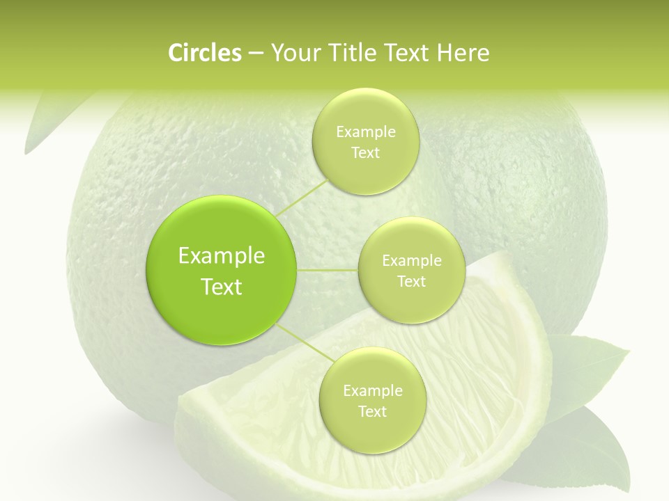 Isolated Slice Refreshing PowerPoint Template