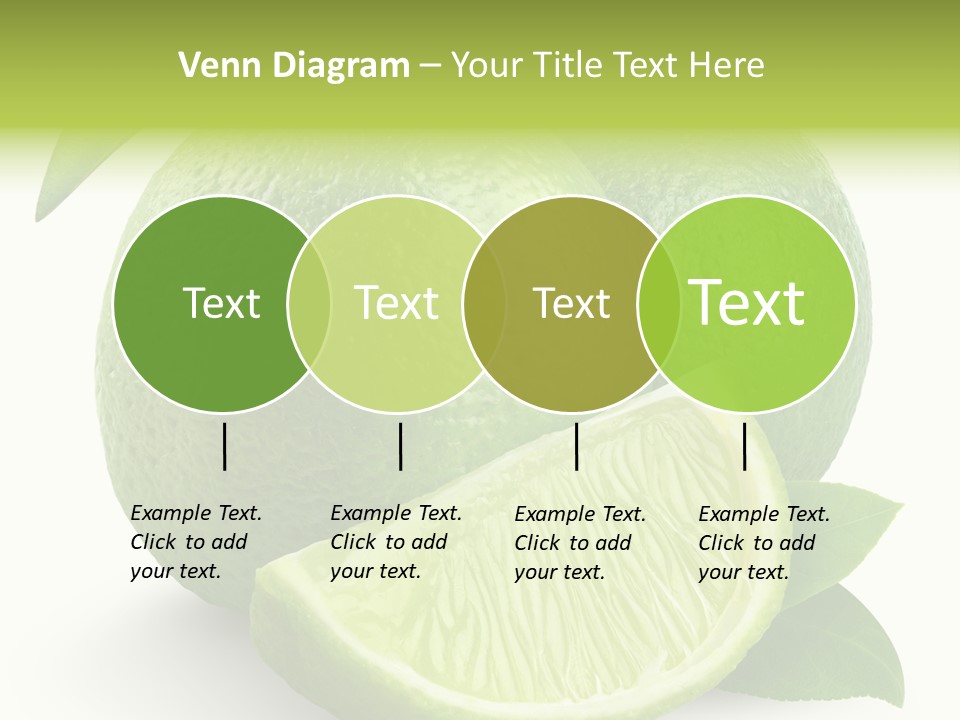Isolated Slice Refreshing PowerPoint Template