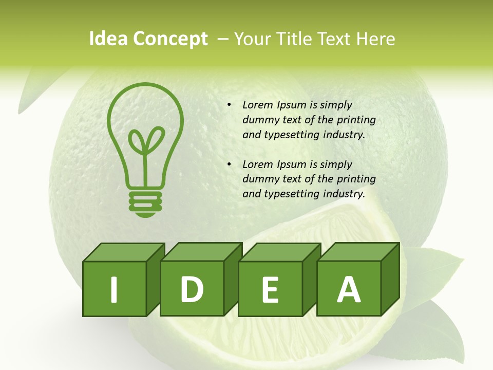 Isolated Slice Refreshing PowerPoint Template