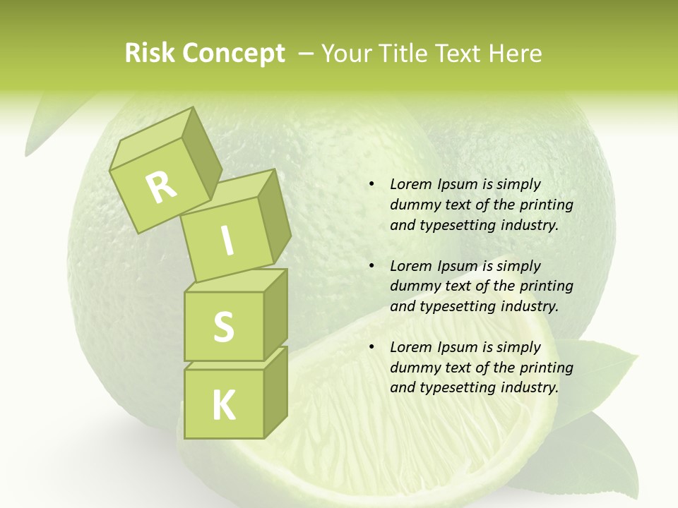 Isolated Slice Refreshing PowerPoint Template