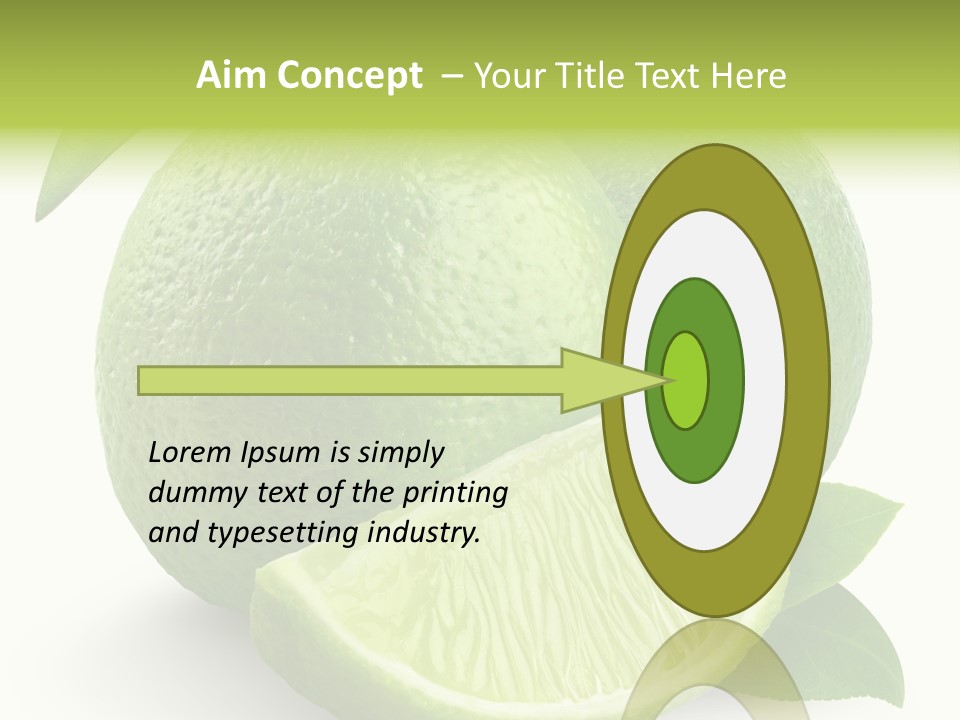 Isolated Slice Refreshing PowerPoint Template