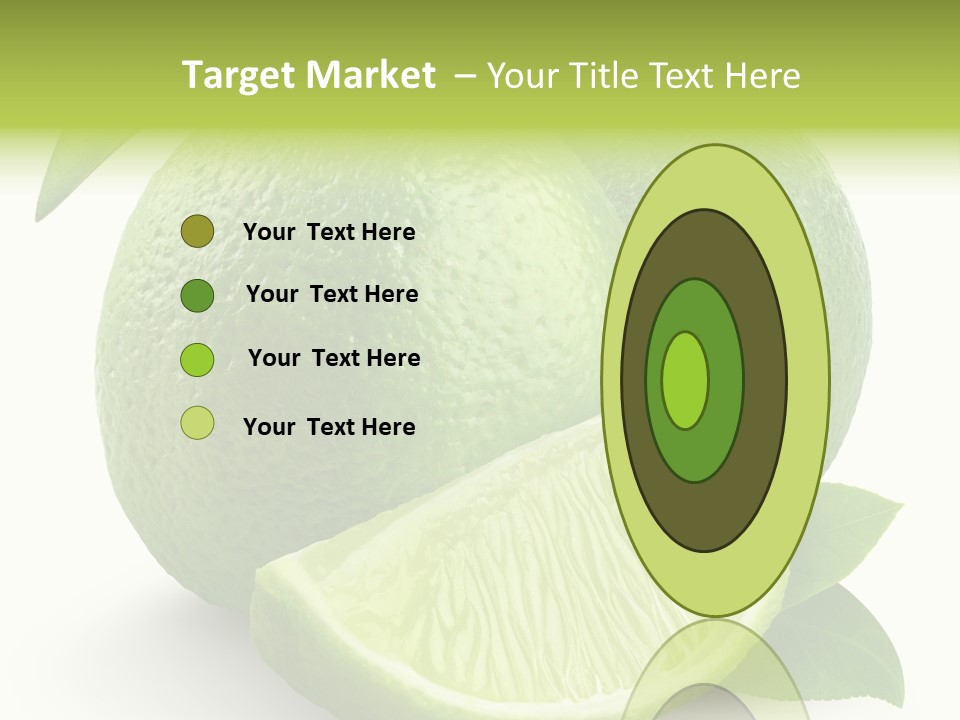 Isolated Slice Refreshing PowerPoint Template