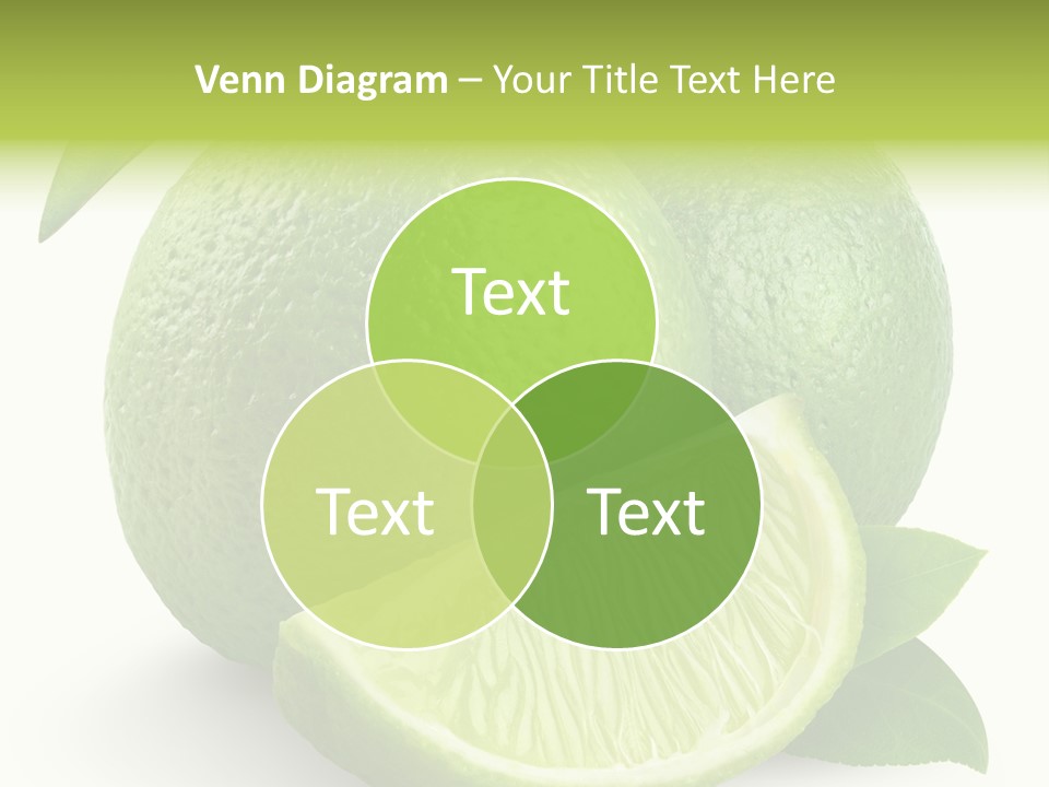 Isolated Slice Refreshing PowerPoint Template