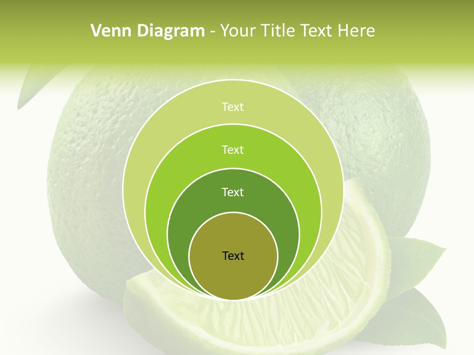 Isolated Slice Refreshing PowerPoint Template