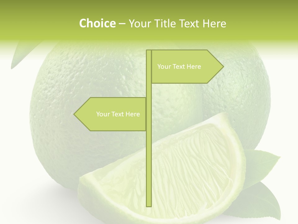 Isolated Slice Refreshing PowerPoint Template