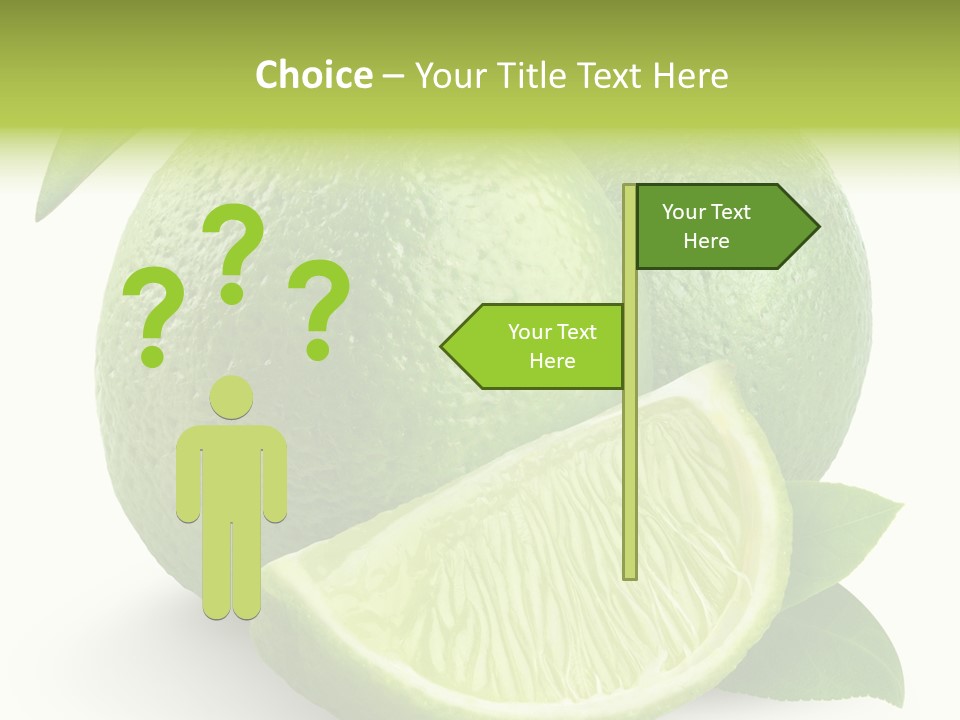 Isolated Slice Refreshing PowerPoint Template