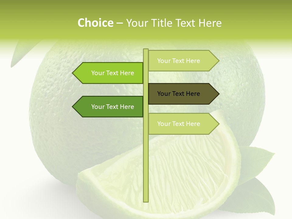 Isolated Slice Refreshing PowerPoint Template