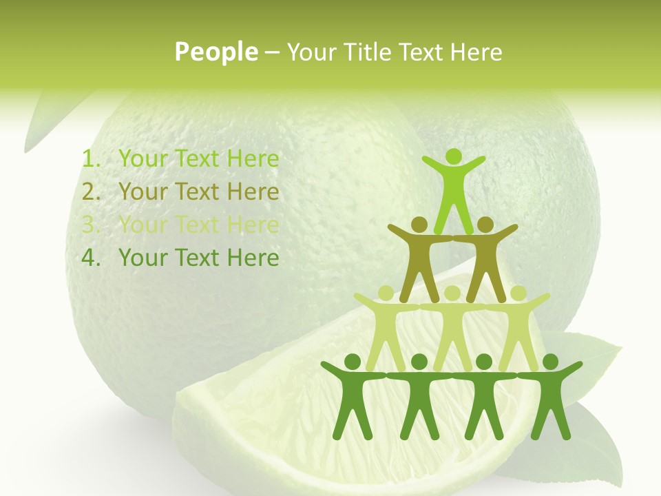 Isolated Slice Refreshing PowerPoint Template