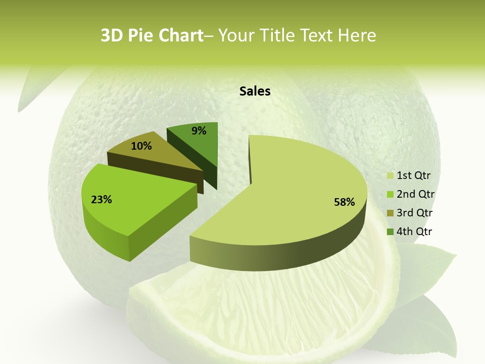 Isolated Slice Refreshing PowerPoint Template