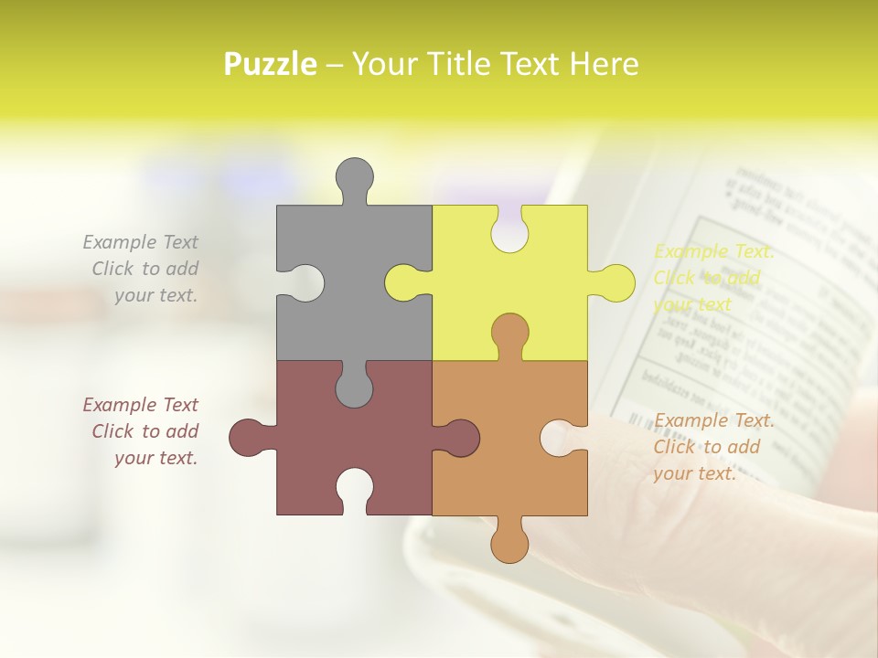 Pharmaceuticals Reading Medicines PowerPoint Template