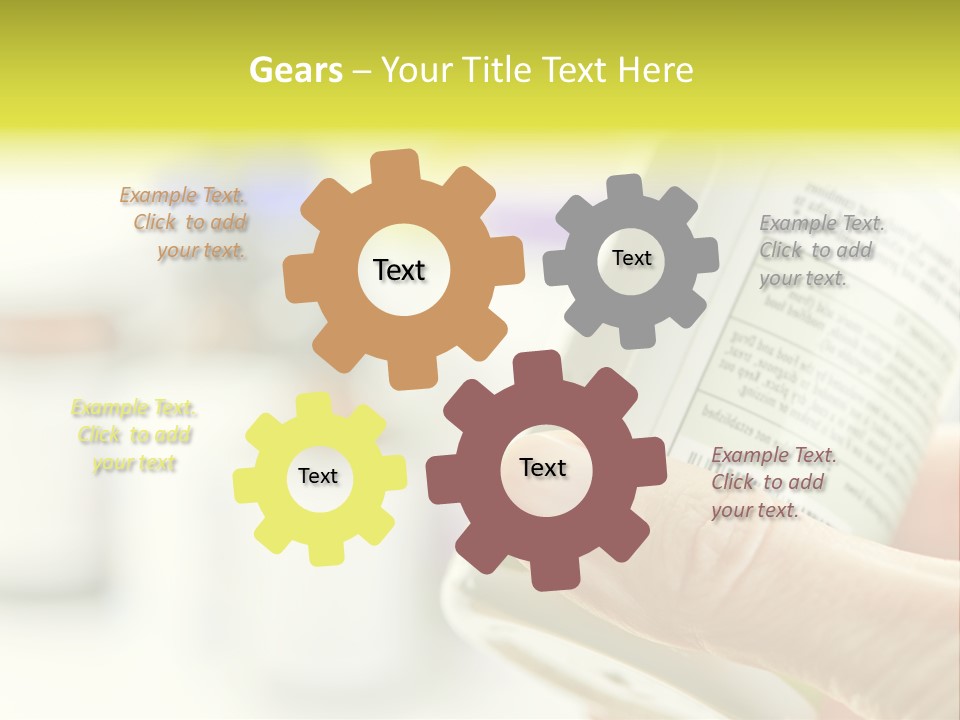 Pharmaceuticals Reading Medicines PowerPoint Template