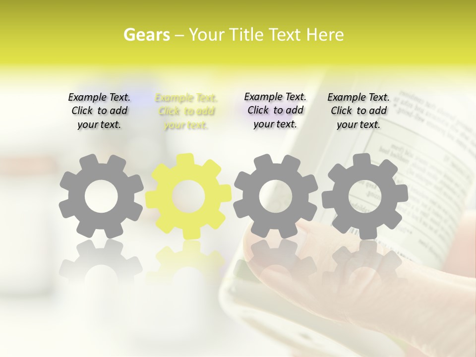 Pharmaceuticals Reading Medicines PowerPoint Template